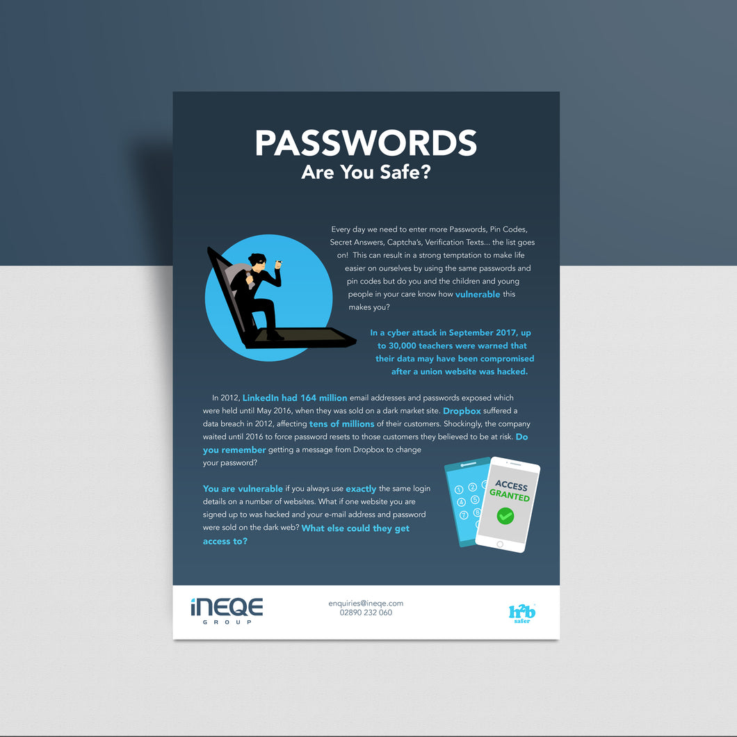 Passwords: Are You Safe? (Pack of 50)