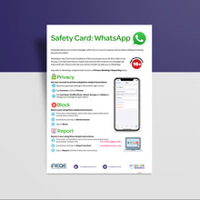Load image into Gallery viewer, A5 Social Media Safety Cards (Pack of 50)